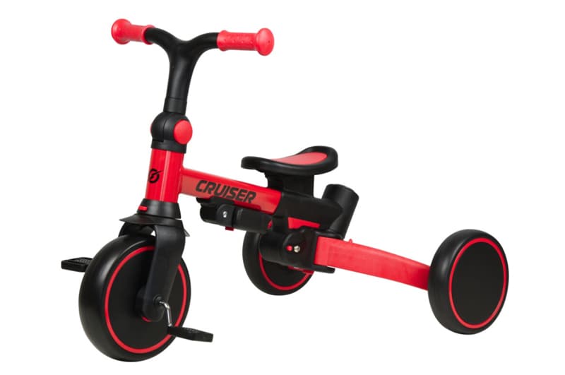 Триколісний біговел 3 в 1 Maraton Tri-cycle Cruiser Milano 001 red з батьківською ручкою, фото 2
