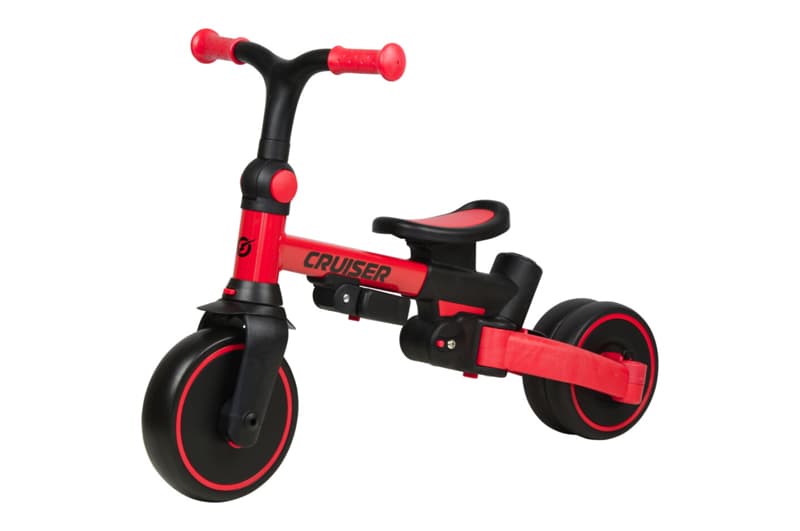 Триколісний біговел 3 в 1 Maraton Tri-cycle Cruiser Milano 001 red з батьківською ручкою, фото 3