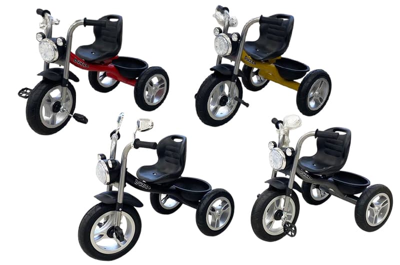 Велосипед триколісний TILLY BUZZ+ T-325/1 4 кольори, світиться фара, музика в коробці