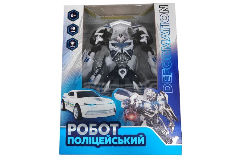Трансформер 611-28UKR на батарейках ,світло, звук, у коробці