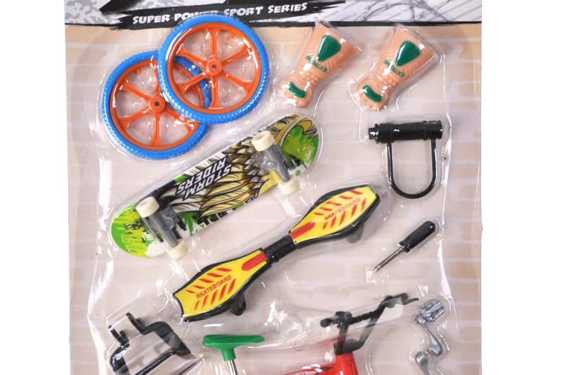 Ігровий набір BX-666A "Fingerboard Skate+BMX" на блістері YG Toys, фото 2
