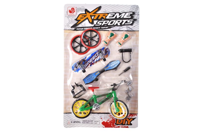 Ігровий набір BX-666A "Fingerboard Skate+BMX" на блістері YG Toys, фото 4