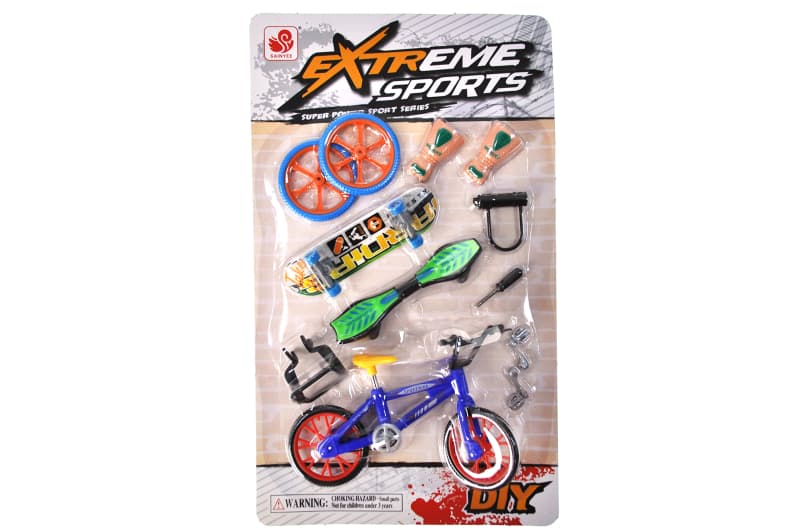 Ігровий набір BX-666A "Fingerboard Skate+BMX" на блістері YG Toys, фото 3