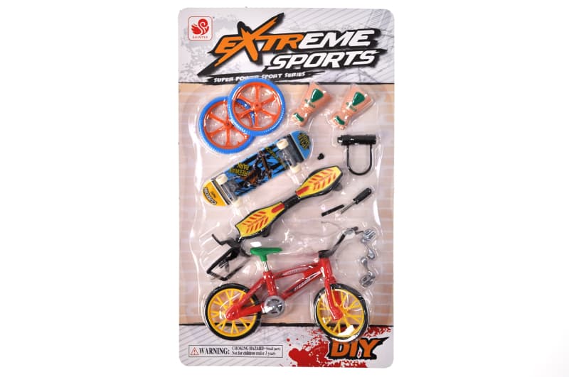 Ігровий набір BX-666A "Fingerboard Skate+BMX" на блістері YG Toys, фото 5