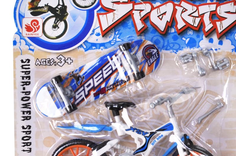 Ігровий набір BX-670A "Fingerboard Skate+BMX" на блістері YG Toys, фото 3