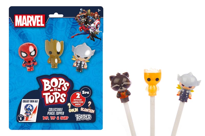 Набір колекційних фігурок-топерів SAMBRO Bop n Tops Marvel, 5 шт.