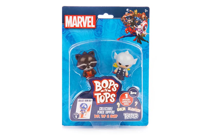 Набір колекційних фігурок-топерів SAMBRO Bop n Tops Marvel, 3 шт., в асортименті