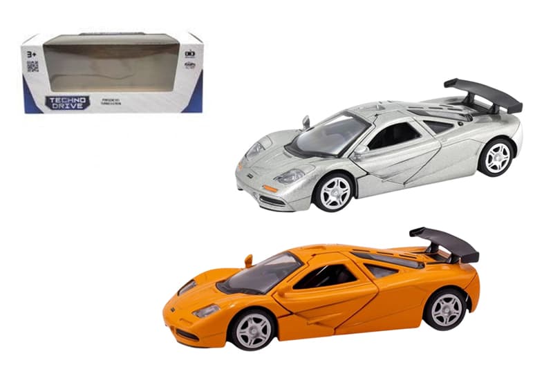 Машина 250412U "MCLAREN F1 1992" сірий, помаранчевий TECHNODRIVE
