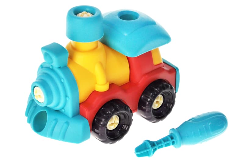 Потяг конструктор 2026-C в сітці р.16x10x12 см YG Toys, фото 2