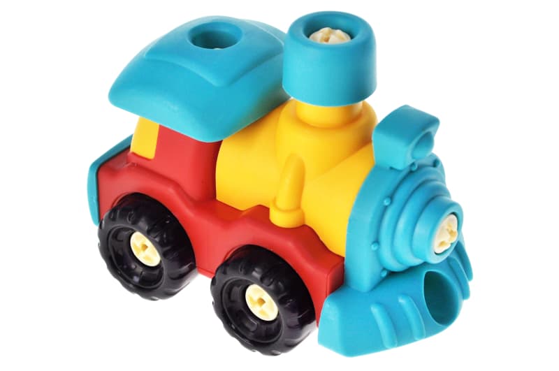 Потяг конструктор 2026-C в сітці р.16x10x12 см YG Toys, фото 3