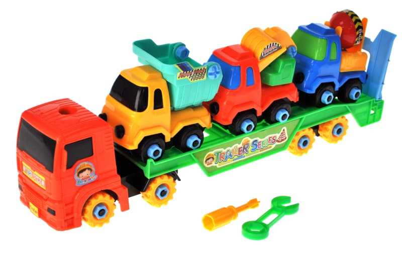 Автовоз конструктор 8636A в кульку р.43x5x6 см YG Toys, фото 6