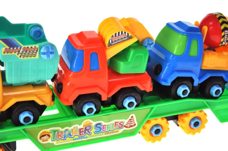 Автовоз конструктор 8636A в кульку р.43x5x6 см YG Toys, фото 5
