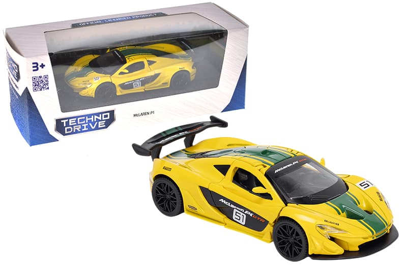 Машина 250946MLP1YW "MCLAREN P1" жовта, 1:43 TECHNODRIVE