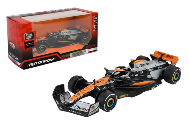 Машина АВТОПРОМ металева 67768 1:43 McLaren MCL60(2023 British Grand Prix),у короб.