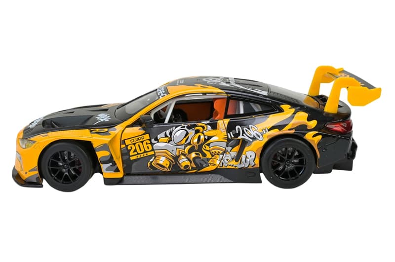 Машина металева АВТОПРОМ 68296A(Y)1:24 BMW M4 GT3, батар,світло, звук, відкр.двері, кор., фото 3