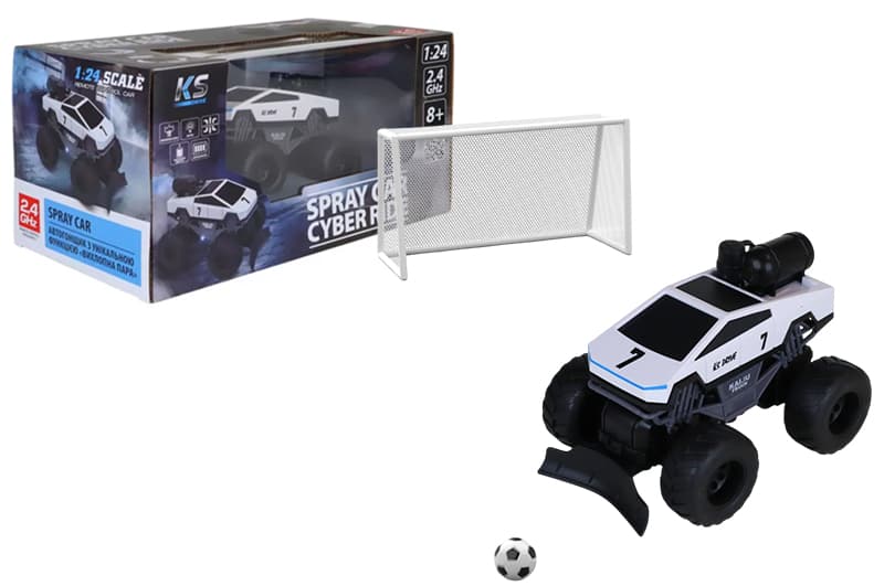 Радіокерований автомобіль Cyber Ride Spray Car, білий, 1:24, 2,4 ГГц, з вихлопною парою