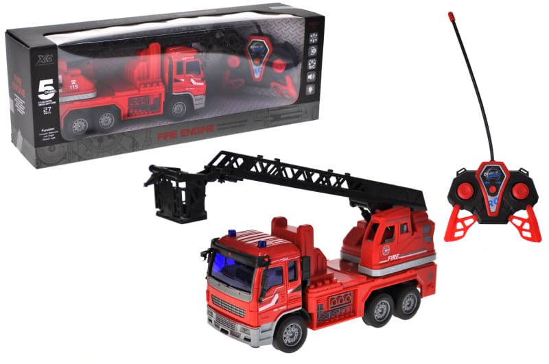 Машина пожежна на радіокеруванні 2304-1A акумулятор р.37,5x13,5x9,5 см YG Toys