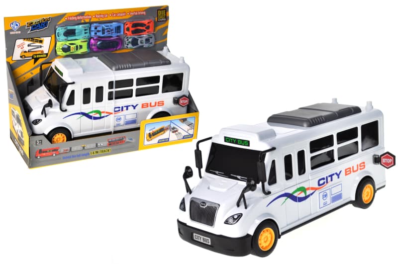 Автобус інерційний 8905 з набором машинок, в коробці р.35x14,7x25 см YG Toys