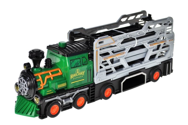 Потяг інерційний 8907 з набором машинок, в коробці р.47,5x12x25,5 см YG Toys, фото 2