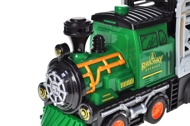 Потяг інерційний 8907 з набором машинок, в коробці р.47,5x12x25,5 см YG Toys, фото 4