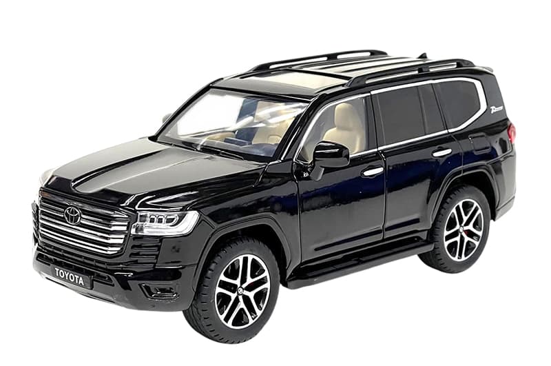 Автомодель KM08222 TOYOTA LAND CRUISER (чорний, 1:24), фото 2