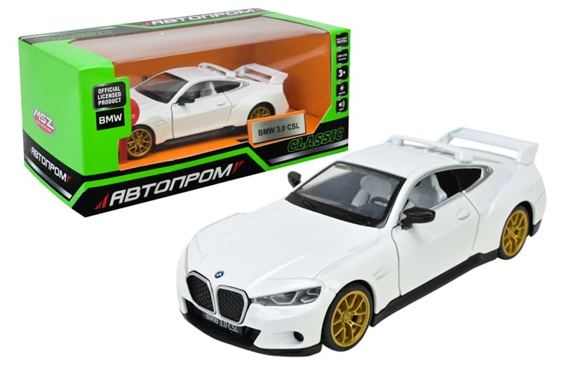 Машина металева 68732 1:34 "BMW 3.0 CSL", батар, світ., звук, відкр.двері, короб.18 * 9 * 8 см АВТОПРОМ