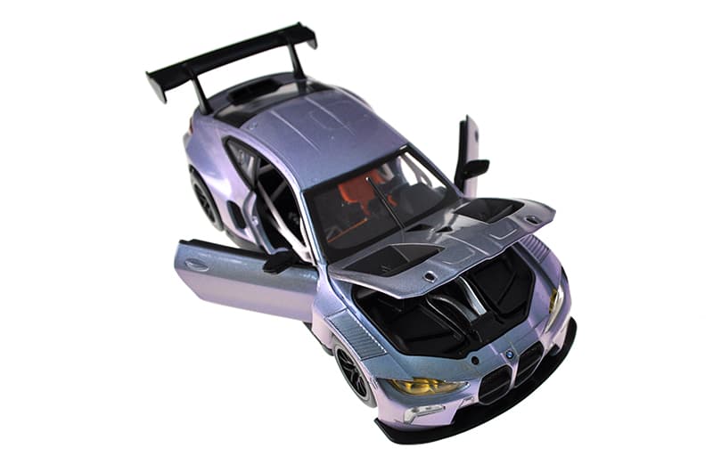 Машина металева 661277H 1:24 BMW M4 GT3, на батарейках, світло, звук, відкрив. двері, коробка р.24.5x12см АВТОПРОМ, фото 3