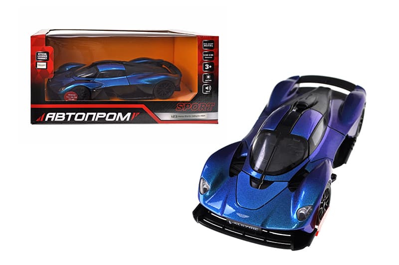 Машина металева 661298H 1:23 Aston Martin Valkyrie 2024,батар,світло,звук,відкр.двері,кор. р.24.5x12см АВТОПРОМ