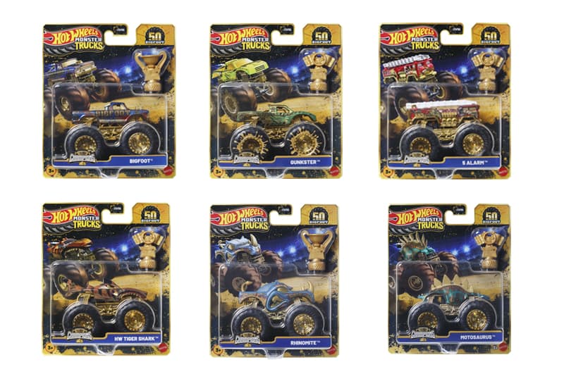 Машинка-позашляховик з кубком серії "Бігфут – чемпіон" Monster Trucks Hot Wheels