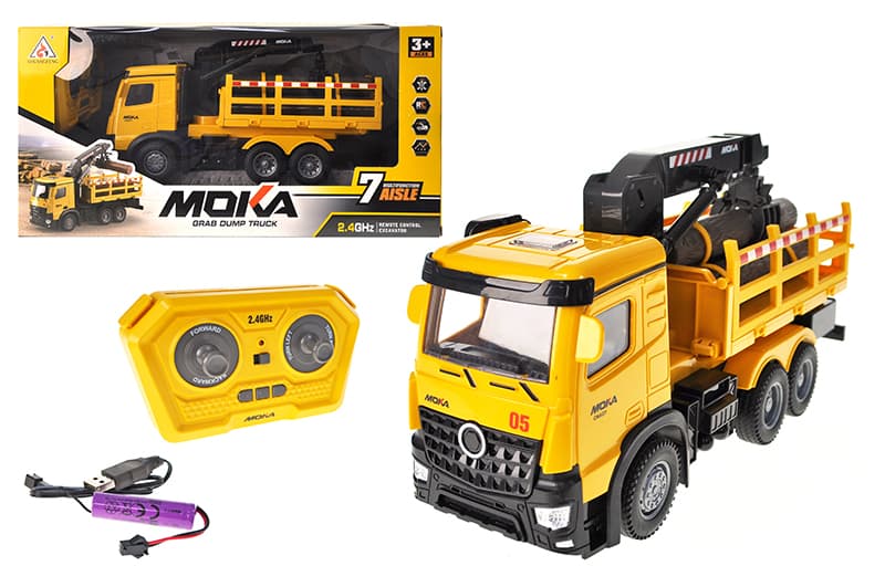 Машина лісовоз 2186 на радіокеруванні, з акумулятором, USB, у коробці