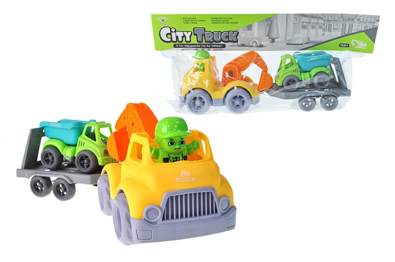 Машина 859-22 з причіпом, в кульку р.42x11x19 см YG Toys