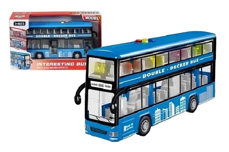 Автобус інерційний 98052A озвучений, зі світлом, в коробці р.32x9.5x17 см YG Toys