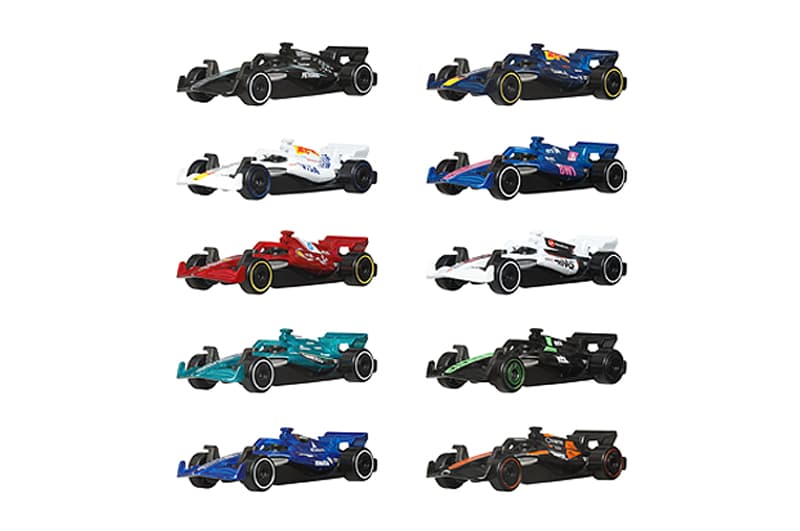 Набір з 10-и базових машинок JMM24 "Формула 1" Hot Wheels, фото 2