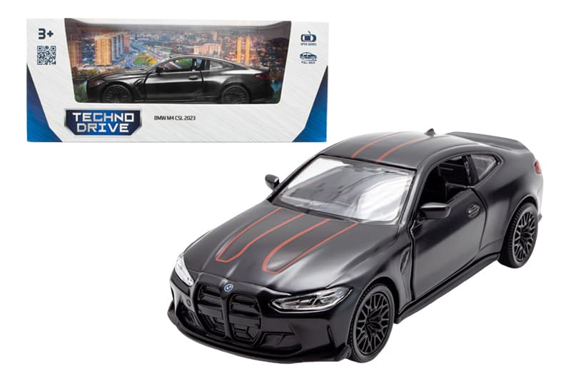 Машина 250435U "BMW M4 CSL 2023" чорна TechnoDrive