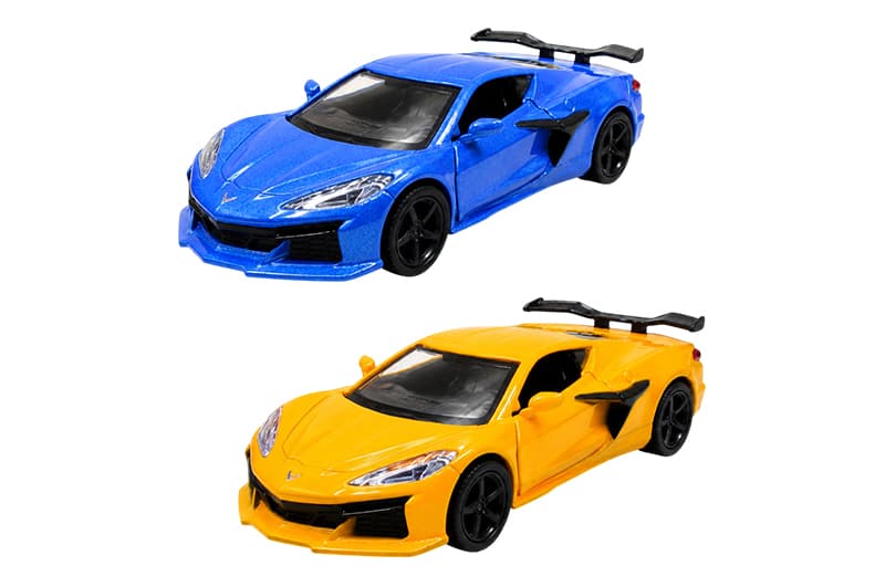 Машина 260156U "Chevrolet Corvette Z06 2023" синя, помаранчева TechnoDrive