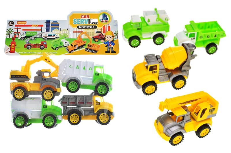 Набір інерційної будівельної техніки YG TOYS, 4 шт., 2 види
