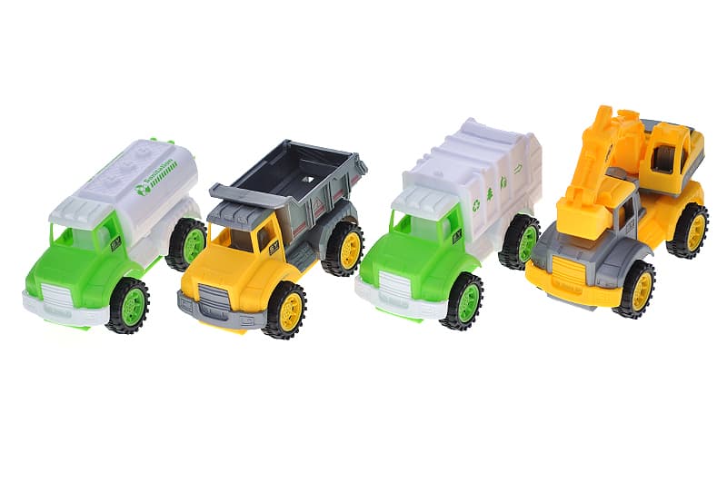 Набір інерційної будівельної техніки YG TOYS, 4 шт., 2 види, фото 4