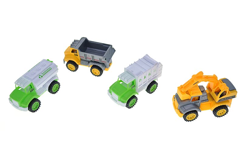 Набір інерційної будівельної техніки YG TOYS, 4 шт., 2 види, фото 5