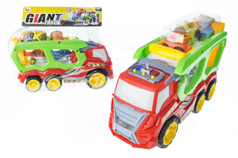 Машина автовоз інерційна 900-24B в кульку, 2види р.43x16x26 см YG Toys
