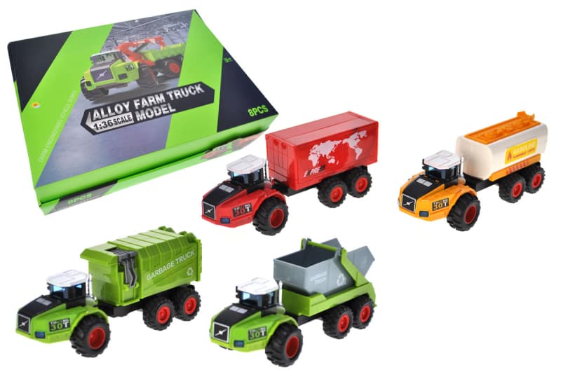 Трактор 0301-27 металевий інерційний, в дисплеї 8шт р.43x33,5x9 см YG Toys