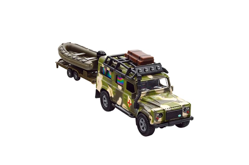 Машина 520191.270 "LAND ROVER DEFENDER MІЛІТАРІ" з човном TECHNODRIVE, фото 3