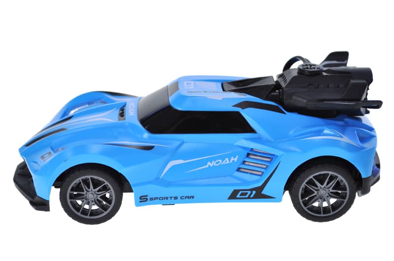 Радіокерована машина TECHNO DRIVE SL-354RHBL, 1:24, блакитна, зі світлом і вихлопною парою, фото 4