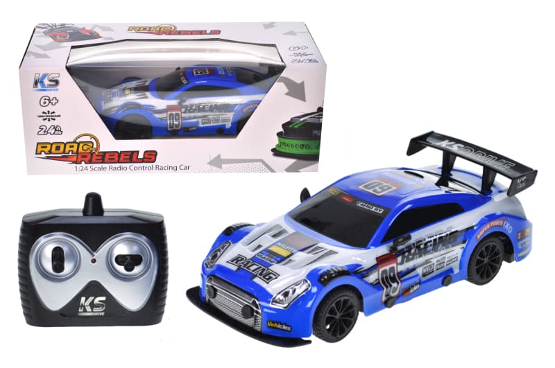 Машина на радіокеруванні19599OB Road Rebels 1:24,2.4 ГГц (Ghz),блакитний KS DRIVE