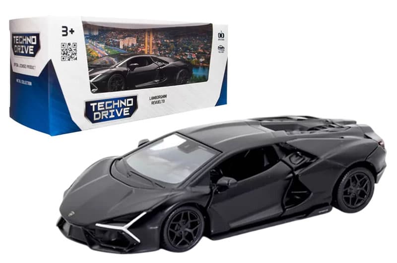 Машина 250934UBl "LAMBORGHINI REVUELTO" матова чорна TECHNODRIVE
