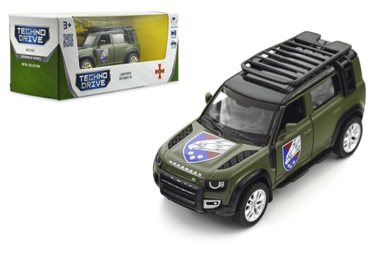 Машина 250289M "LAND ROVER DEFENDER 110 Шеврони Героїв 25 ОПДБР" TECHNODRIVE