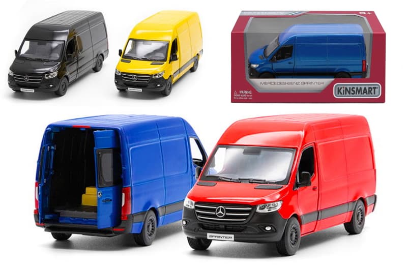 Модель автобус KT5426W металевий, інерційний,відкриваються двері Kinsmart