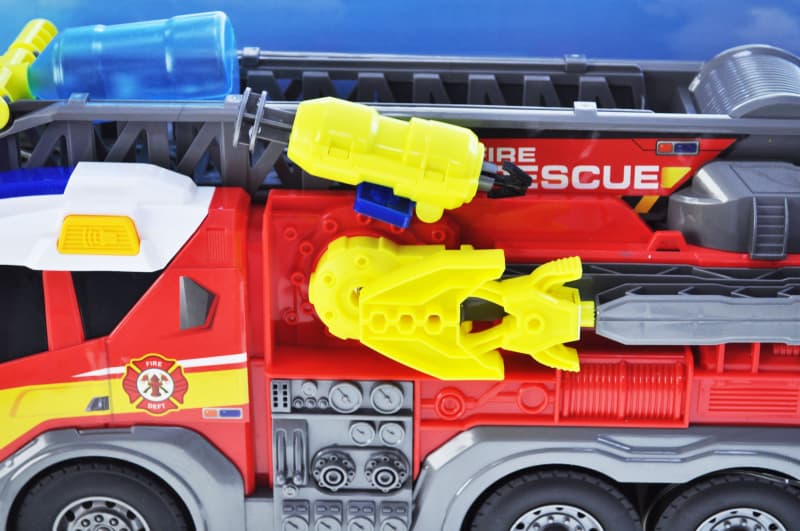 Машина інерційна RJ2820 "Пожежна" озвучена, зі світлом, в коробці YG Toys, фото 3