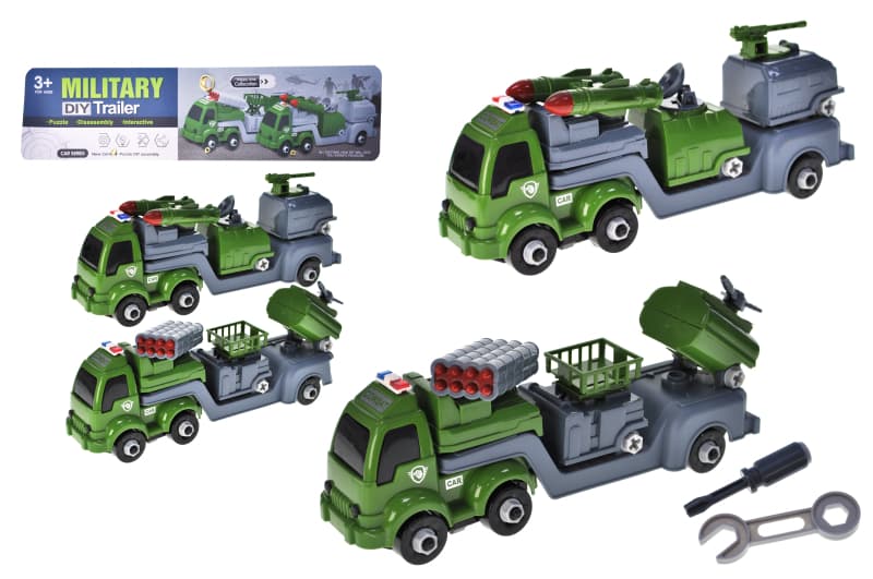 Машина конструктор 666-112 військова, в кульку р.33,5х11х7 см YG Toys