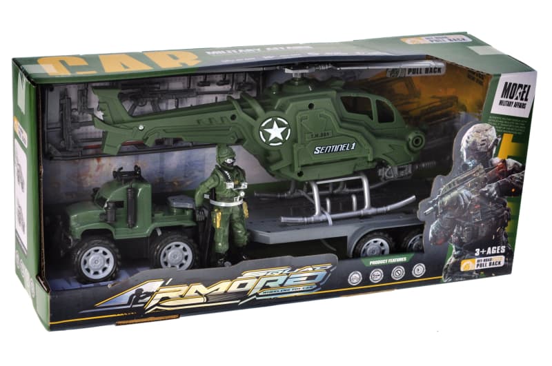 Машина 4-2 військова з набором, в коробці р.39,5x11,5x17,5 см YG Toys