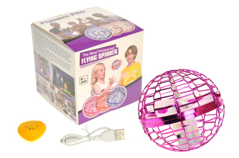 Літаюча куля-бумеранг Flying Ball 9218/918/368/В9 світло, usb-заряд в коробці 10*10*9.5 см, р-р іграшки – 9.5 см